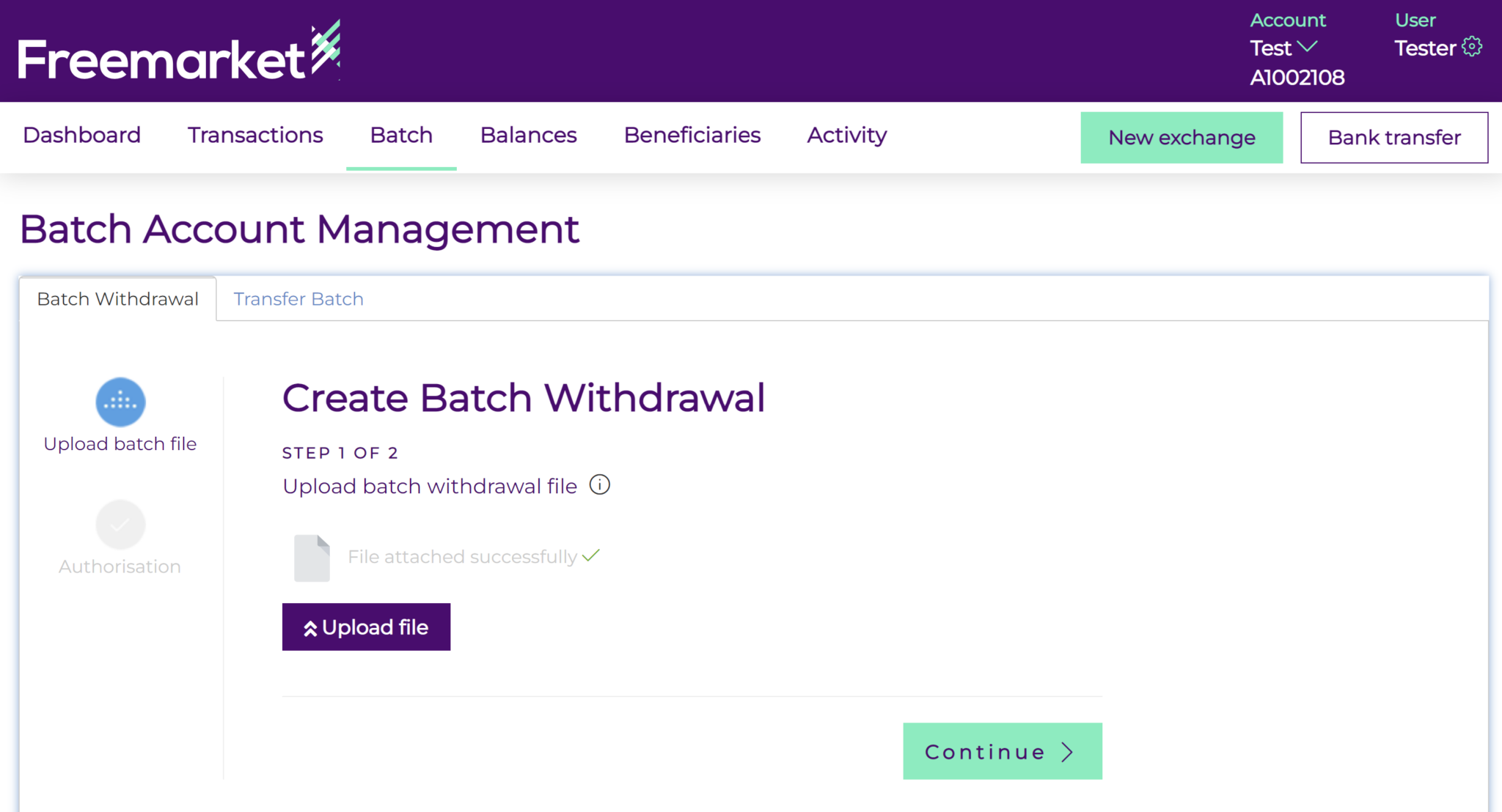 Batch Withdrawals Batch Withdrawals