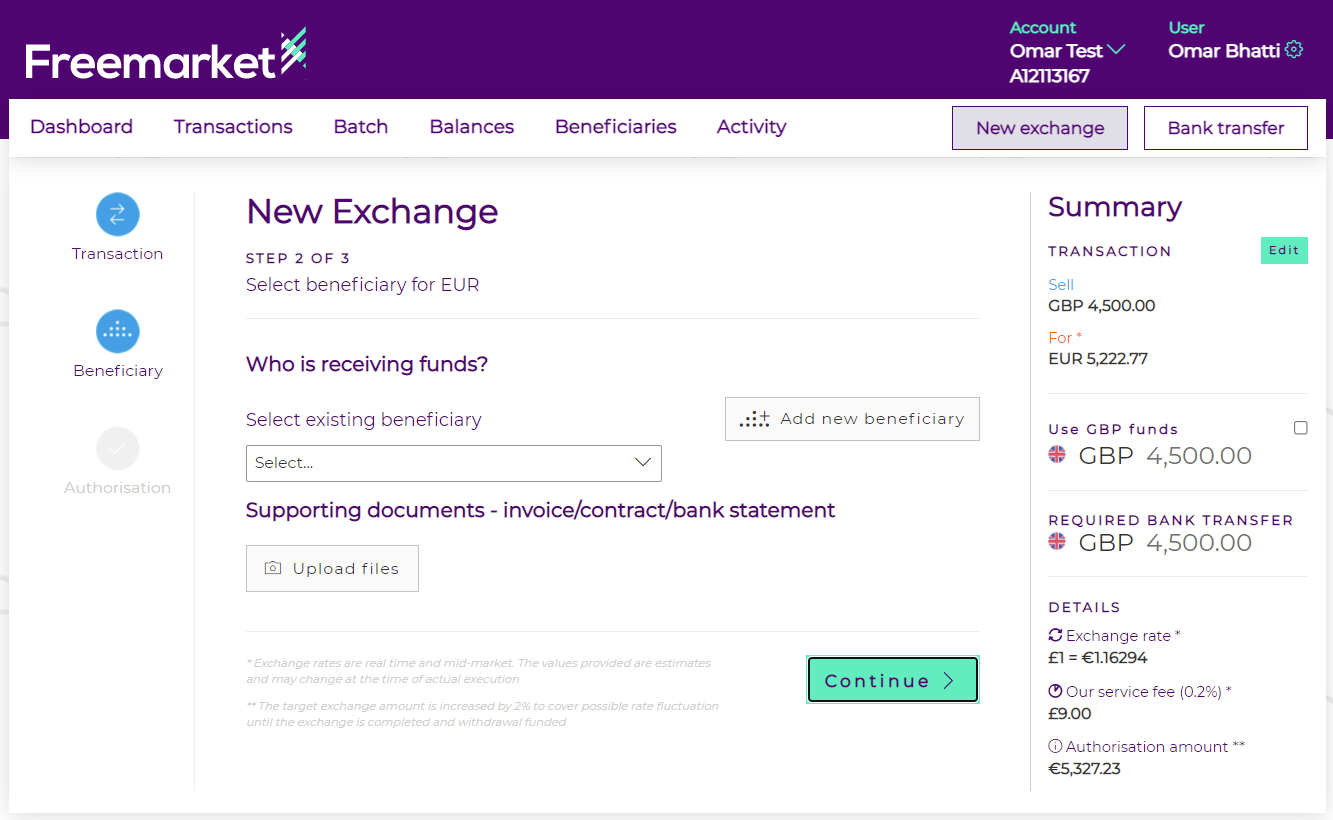 Creating a new exchange instruction Creating a new exchange instruction